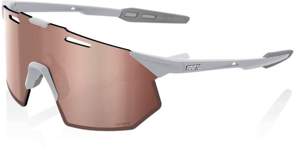 0196261025866 100 Percent Hypercraft SQ Matte Stone Grey / HiPER Crimson Silv Mir Lens