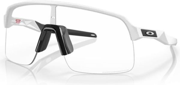 0888392590893 Oakley Sutro Lite Matte White/Clear To Black Iridium Photochromic