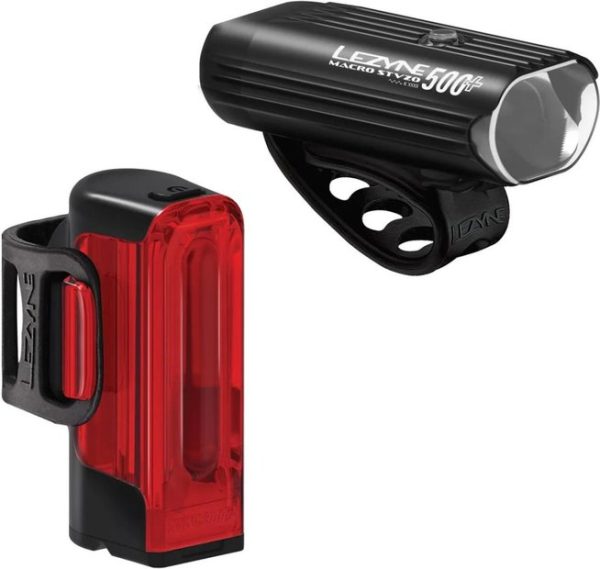 4710582552274 Lezyne Macro 500+ & Strip+ Akku Beleuchtungsset StVZO